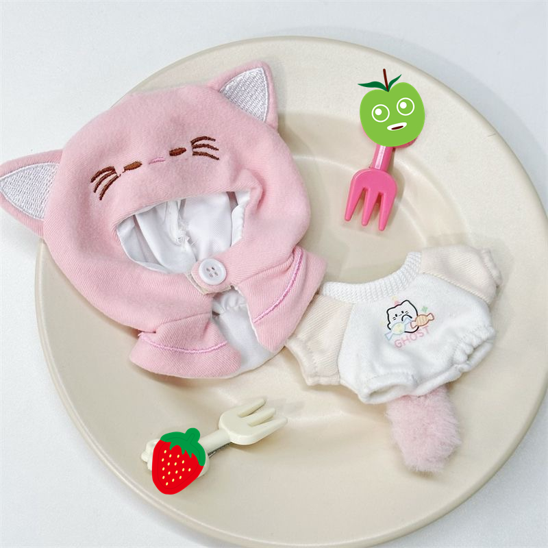 Korean Girls Lifestyle - 10cm Cotton Doll Cat Ears With