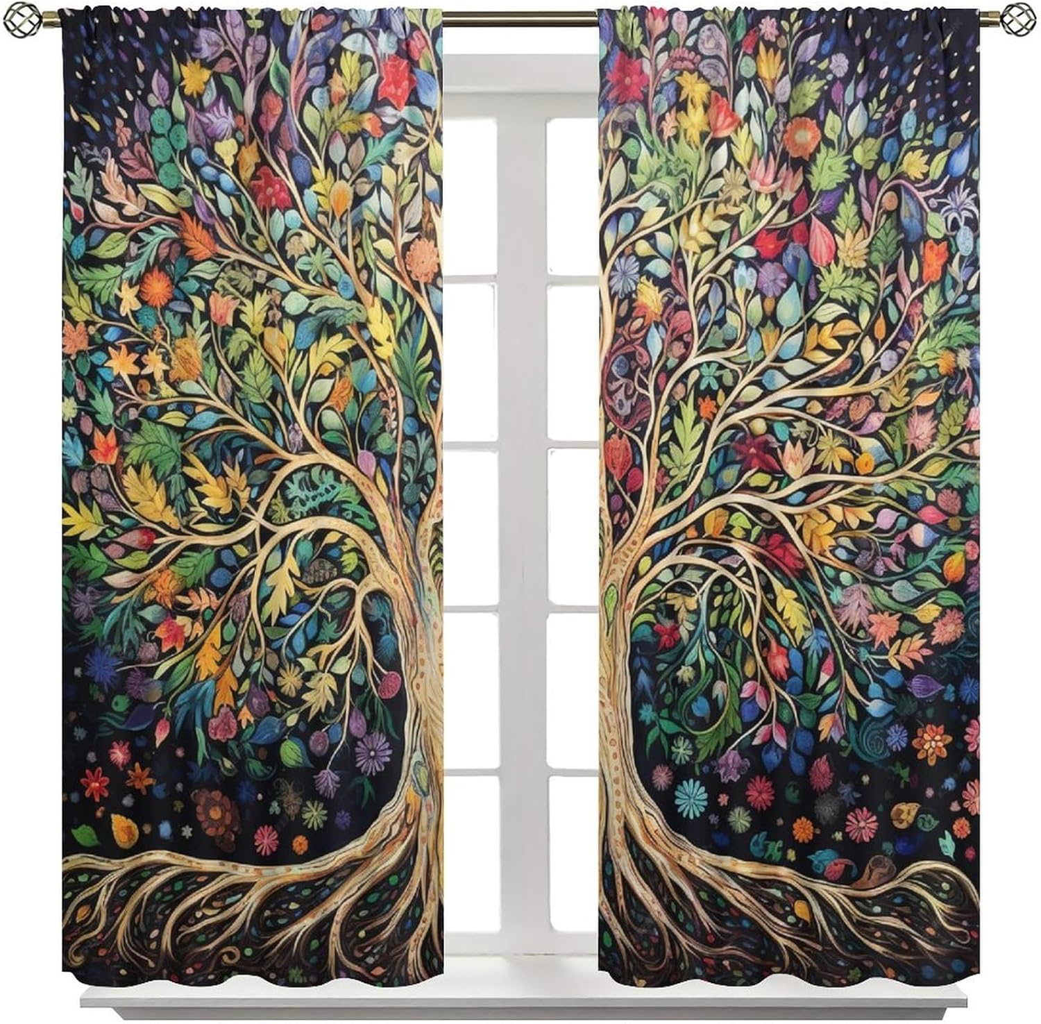 Tree of Life Curtains, Fantasy - đánh giá và giá Korean Arts And Lifestyle