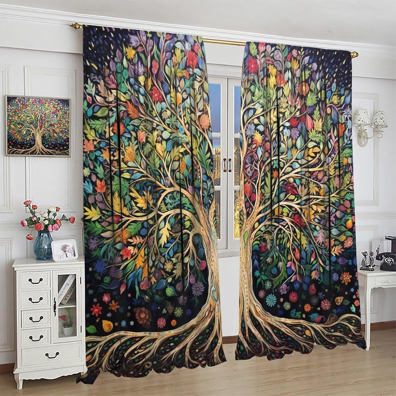 Tree of Life Curtains, Fantasy - đánh giá và giá Korean Arts And Lifestyle