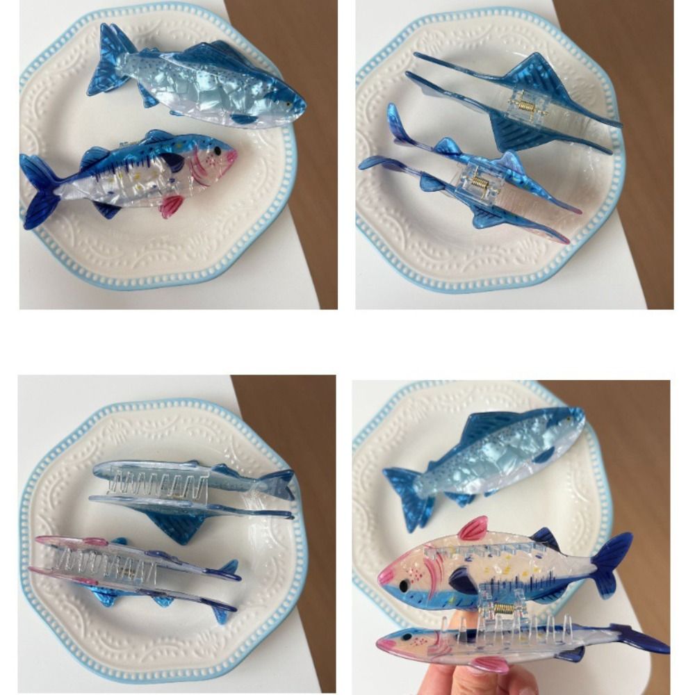 Hairpin Ocean Animal Hair Claw - đánh giá và giá Korean Girls Lifestyle