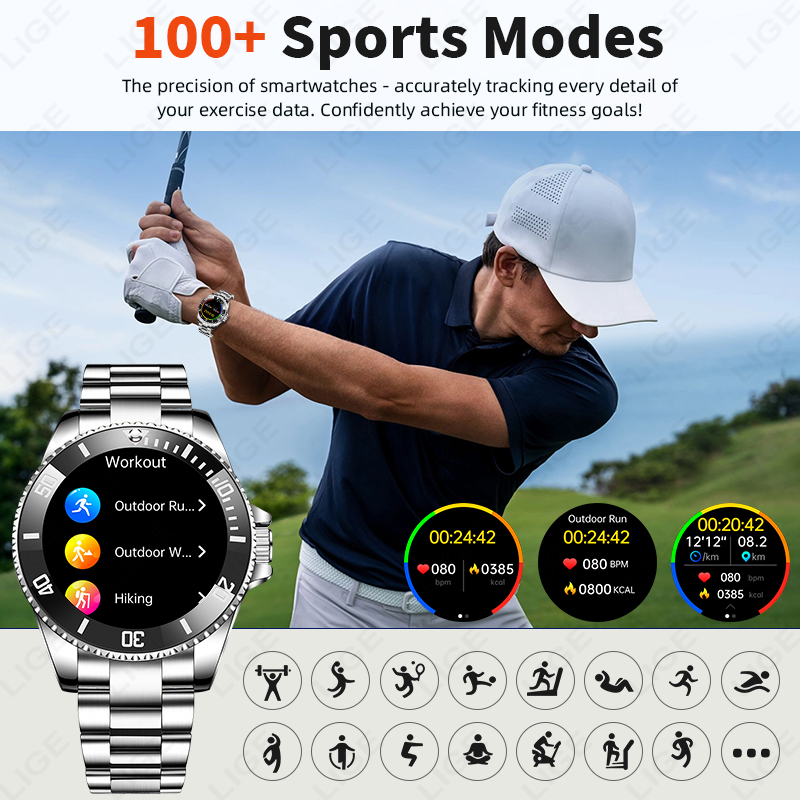 LIGE New Style Luxury Smart Wa - đánh giá và giá Korean Men Lifestyle