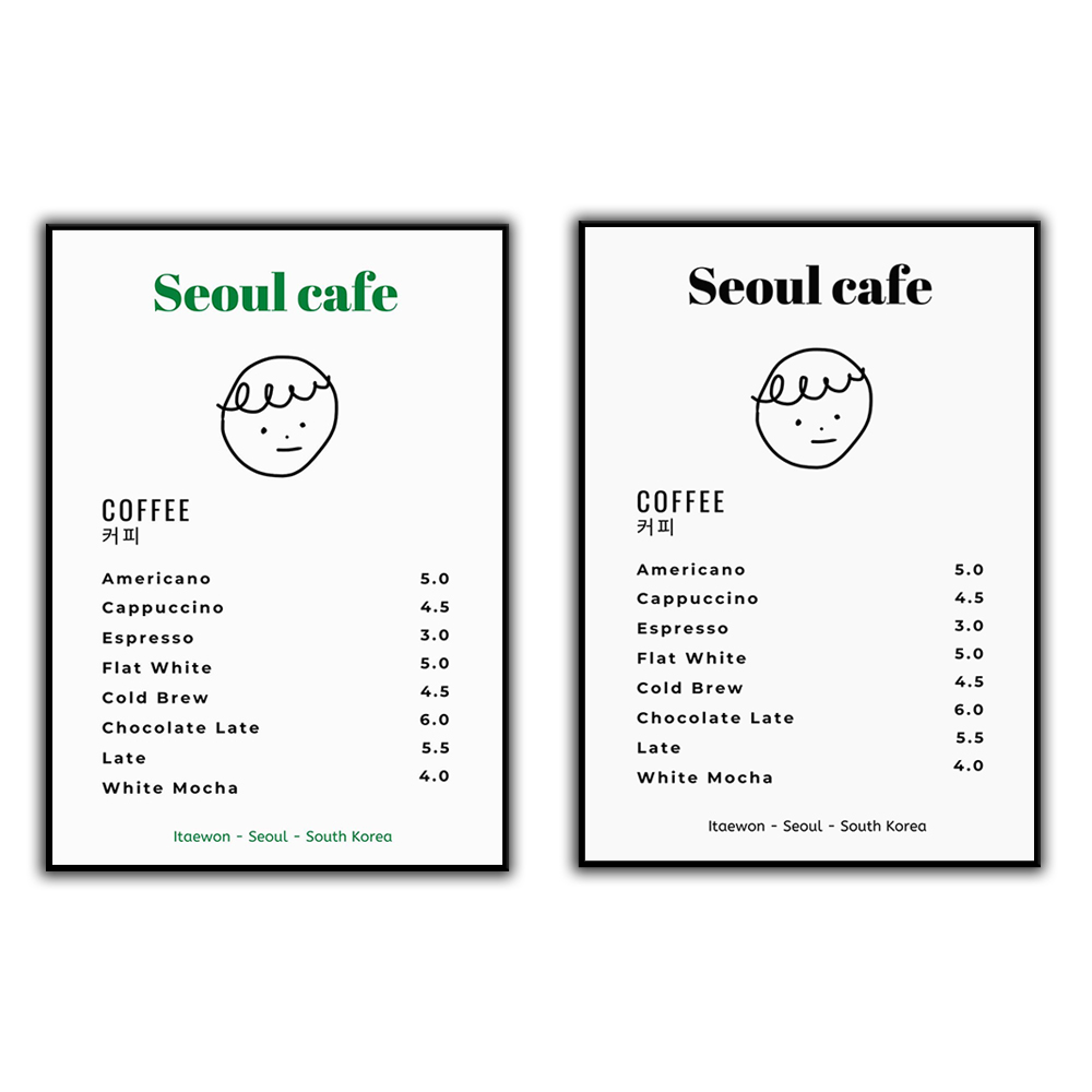 Seoul Cafe Print Wall Art Prin - đánh giá và giá Korean Arts And Lifestyle