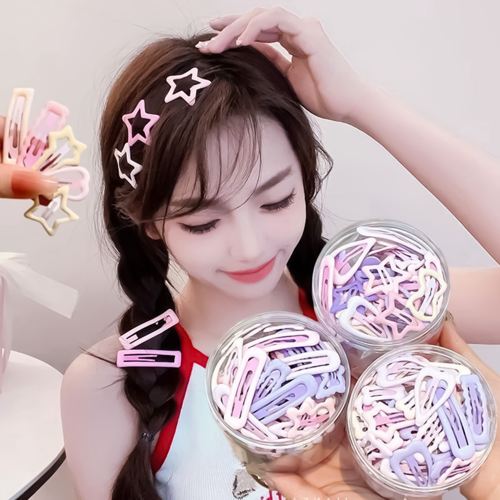 3PCS Sweet Style Headwear Pins - đánh giá và giá Korean Daily Lifestyle